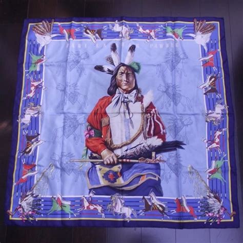 hermes native american scarf|authentic hermes scarf.